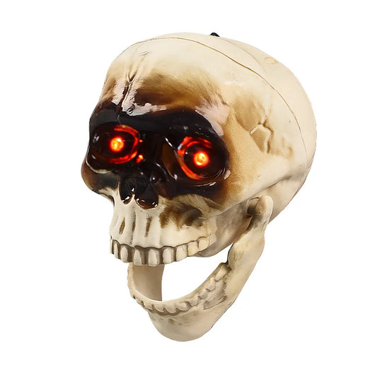Animated Floating Skeleton Skull Heads – Sound‑Activated Halloween Decor