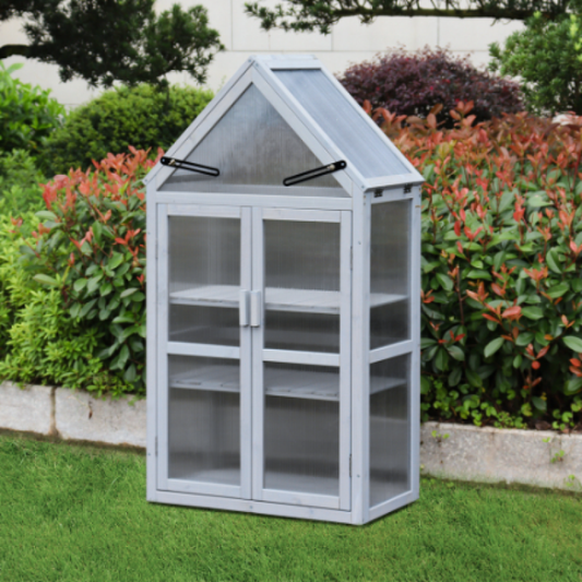 Mini Greenhouse Kit - Outdoor & Indoor Tiered Plant Stand | Small Green House for Balcony, Garden, Patio