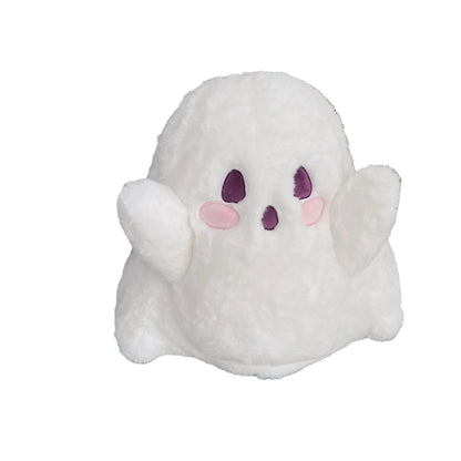 Halloween Cute Ghost Cartoon Backpack – Milky White Plush Mini Backpack