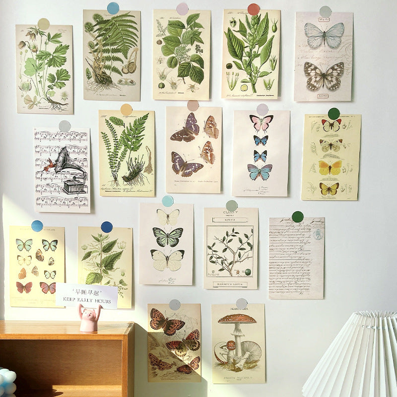 Forest Plant Series Decorative Postcard Wall Sticker