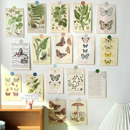 Forest Plant Series Decorative Postcard Wall Sticker