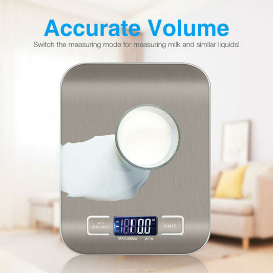 Digital Electronic Kitchen Food Diet Postal Scale Weight Balance 5KG 1g 11lb Kitchen Scales