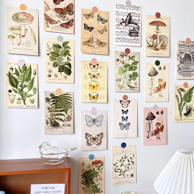 Forest Plant Series Decorative Postcard Wall Sticker
