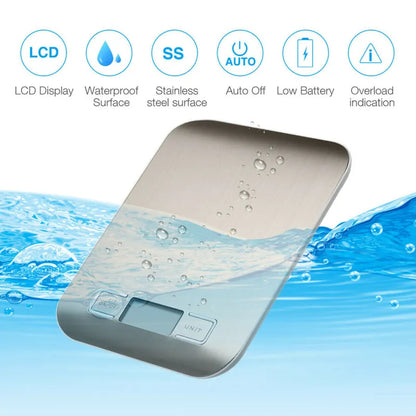 Digital Electronic Kitchen Food Diet Postal Scale Weight Balance 5KG 1g 11lb Kitchen Scales