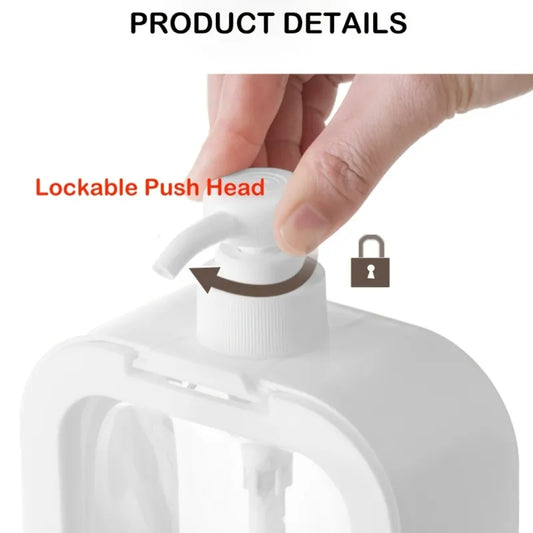 Modern Square Foaming Soap Dispenser – Refillable 300 ml & 500 ml Pump Bottle for Kitchen & Bathroom