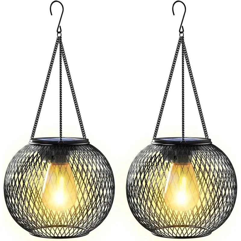 Fashion Simple Solar Garden Hanging Lamp